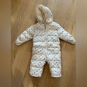 Old Navy Cream Baby Snowsuit